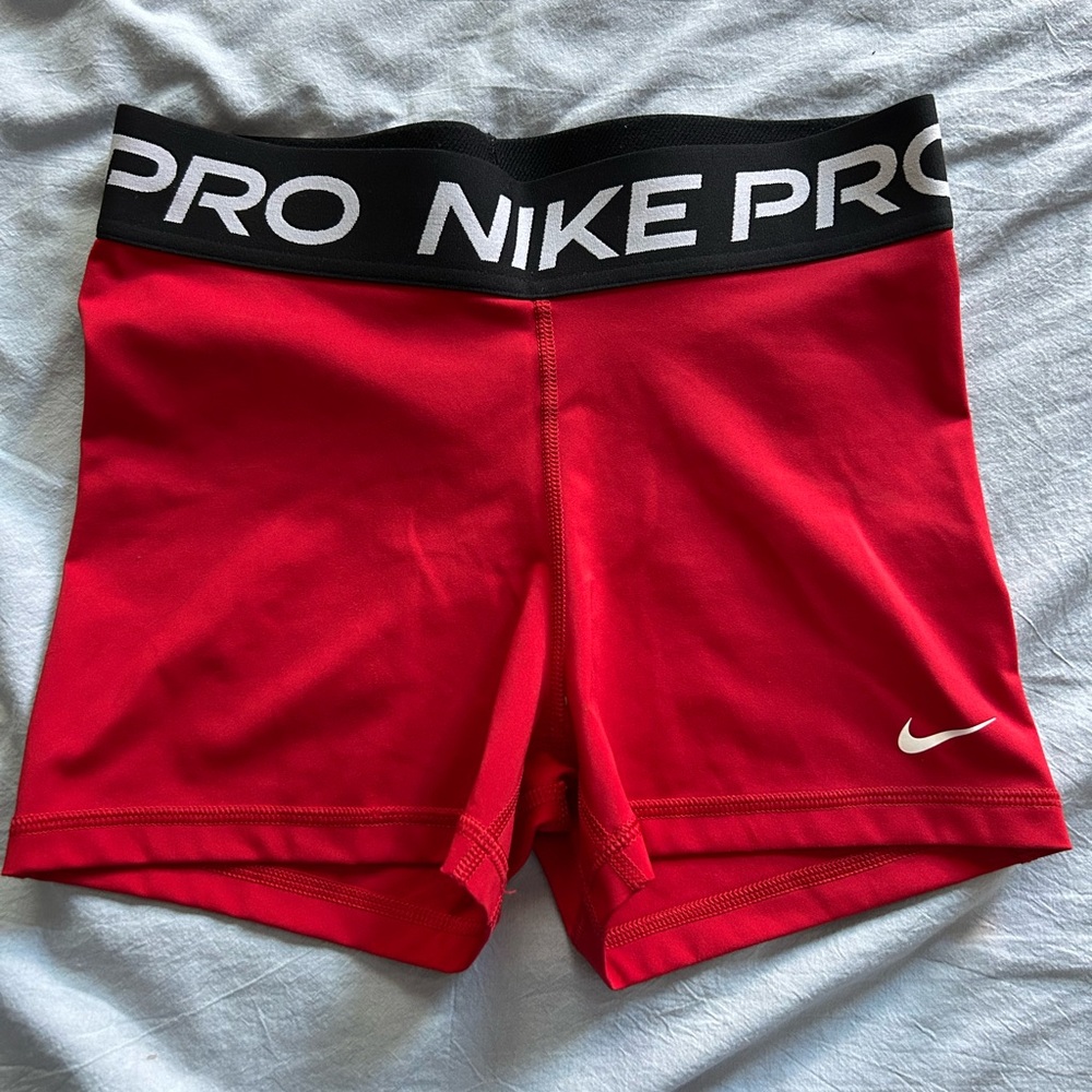 Nike Women's Athletic Red Shorts